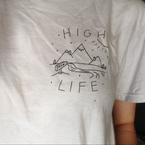 "High life" graphic tee